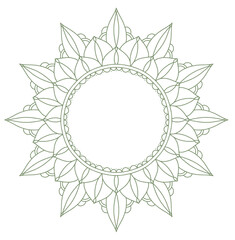 Mandala ornament celestial magical print art wall