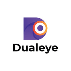 D letter modern 3d logo design