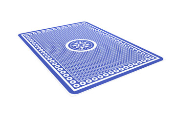Vector image of blue playing card