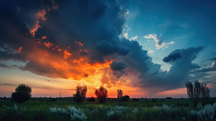 Fototapeta premium colorful sky for background concepts created with Generative AI technology