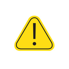 Icono de signo de exclamaci&oacute;n amarillo. Vector
