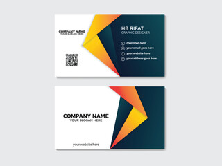 Business card template. Modern professional business card & visiting card design.