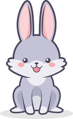 Fototapeta premium Cute rabbit icon