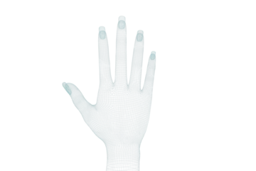 Fototapeten 3d composite image of white human hand  © vectorfusionart