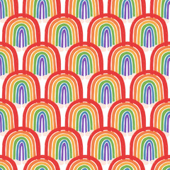 Cute love peace valentine day illustration seamless pattern
rainbow