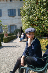 A girl in the garden