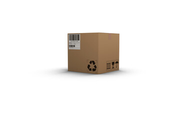 3D image of brown parcel