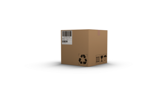 3D image of brown parcel