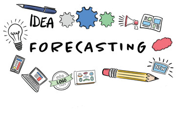 Forecasting text amidst various icons