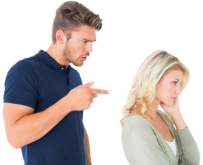 Young couple having an argument