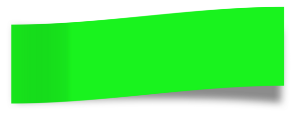 Blank green adhesive note