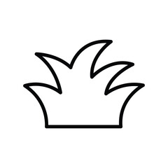 Grass icon vector on trendy design