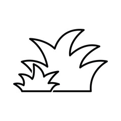 Grass icon vector on trendy design