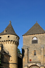 Perigord, the picturesque castle of Saint Genies in Dordogne