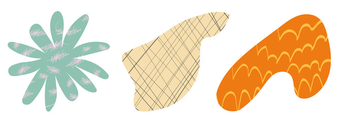 Set of abstract shapes N°2 