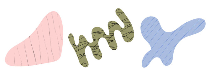 Set of abstract shapes N°7