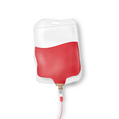 Donate blood concept with blood bag