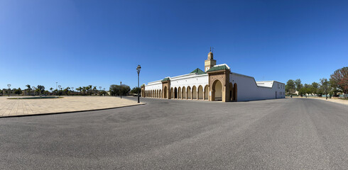 Rabat, Morocco, Africa: panoramic view of the Ahl Fas Mosque, commissioned by the Alaouite sultan...