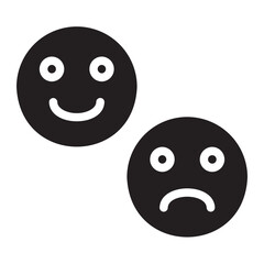 Fototapeta premium feedback glyph icon