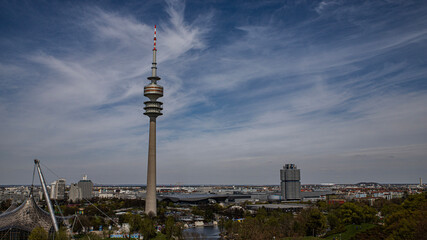 Naklejka premium tv tower olympiapark Munich