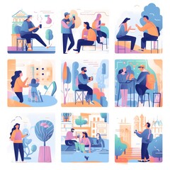 Social Media Illustrations