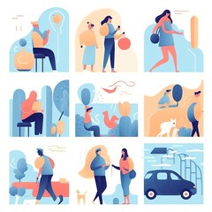 Social Media Illustrations