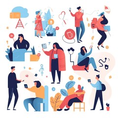 Social Media Illustrations