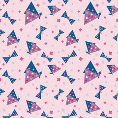 Obraz premium butterfly pattern seamless repeat pattern design background