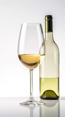 White Wine, Generative AI, Illustration