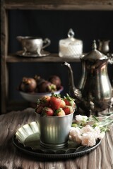 still life on the table, in rustic concept