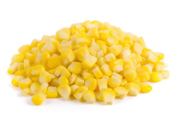 Sweetcorn, white background, isolated, corn, generative ai, Fresh tasty vegetables, Fresh ingredients, cooking ingredients