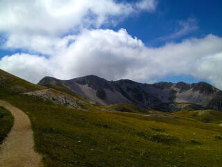 Veduta panoramica sentiero