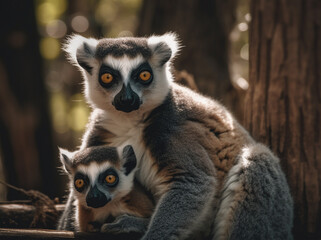 Obraz premium Lemurs