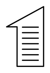 building contract icon illustration on transparent background