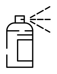 spray paint icon illustration on transparent background