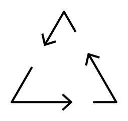 Fototapeta premium recycle icon illustration on transparent background