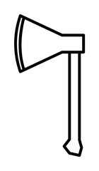 axe icon illustration on transparent background