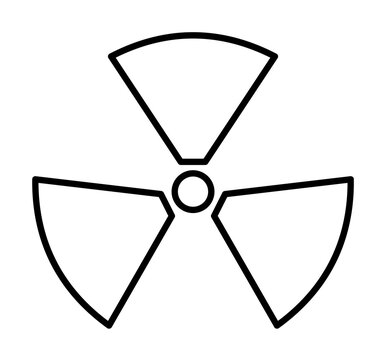 nuclear icon illustration on transparent background
