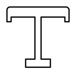 editorial, type icon illustration on transparent background