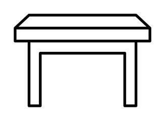 picnic table icon illustration on transparent background