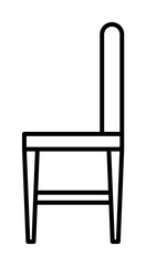 chair icon illustration on transparent background