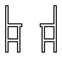 Fototapeta premium stool icon illustration on transparent background