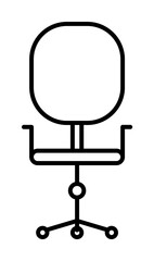 swivel chair icon illustration on transparent background