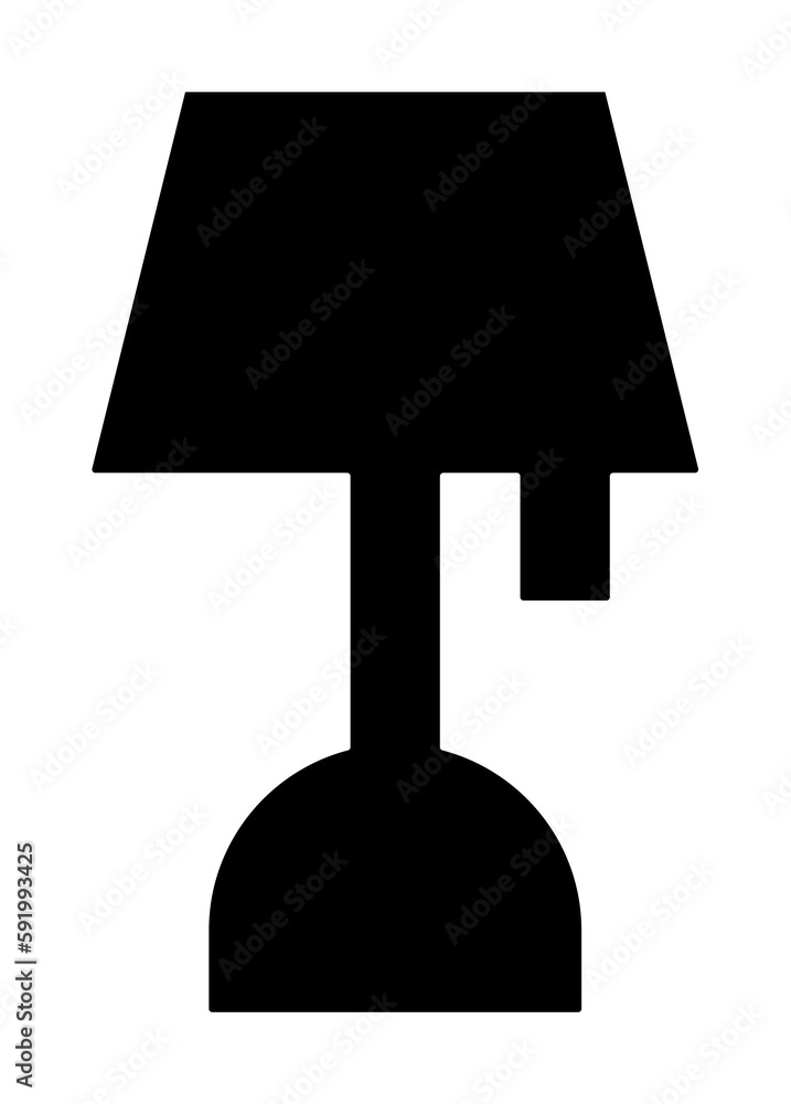 Canvas Prints night light glyph icon illustration on transparent background