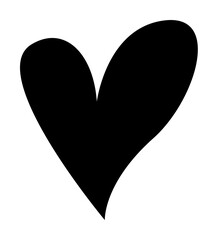 heart flat icon illustration on transparent background