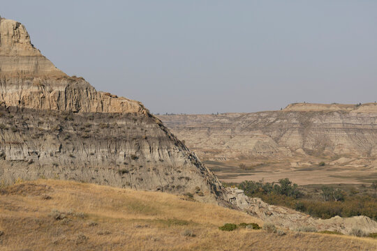 Rugged arid landscape on the Canadian prairies; Alberta, Canada