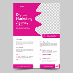 Business Flyer Template Corporate flyer template colorful gradient, modern design, perfect for creative professional business, Annual report brochure flyer design template vector,