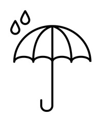 raindrop icon illustration on transparent background