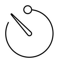 timer icon illustration on transparent background