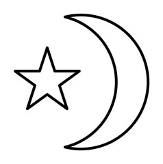 night mode icon illustration on transparent background